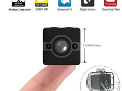 Mini Camera Spion iUni SQ12, Full HD 1080p, Audio Video, Night Vision, Unghi filmare 155 grade